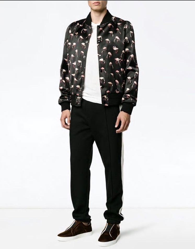 Saint laurent outlet flamingo jacket