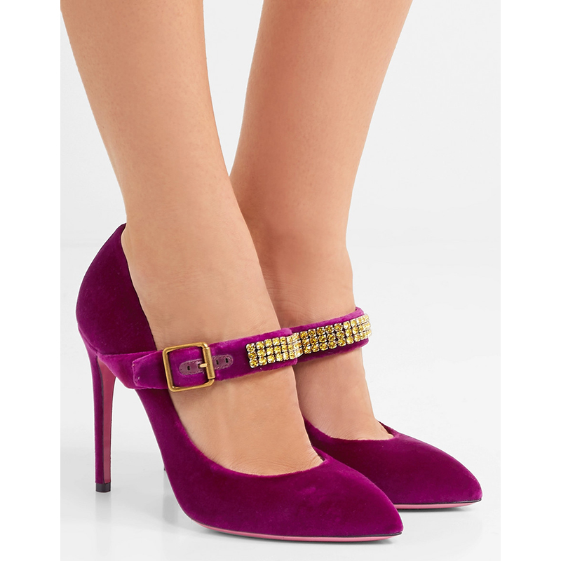 gucci velvet heels